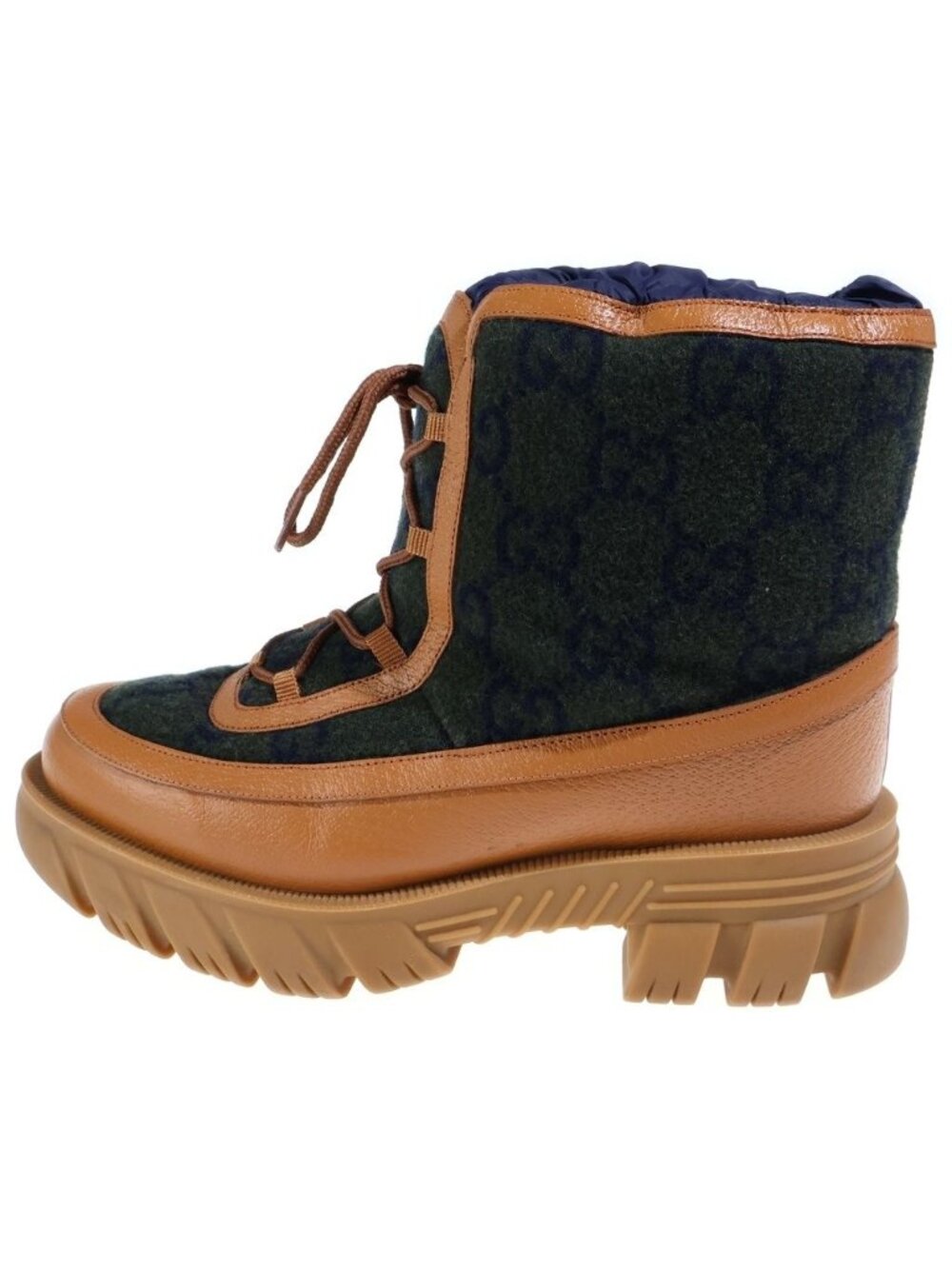 Gucci Logo Ancle Boots Ankle Platform Brown